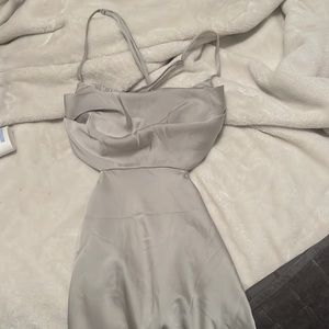 light green mini dress silk kind of material